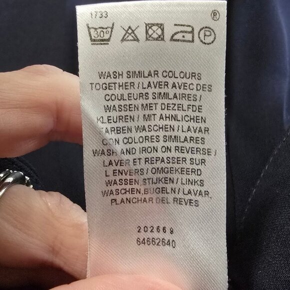 1.2.3 Paris Navy High Rise Straight Leg Ankle Dress Pants Sz 40 (Sz 8) - Picture 9 of 9